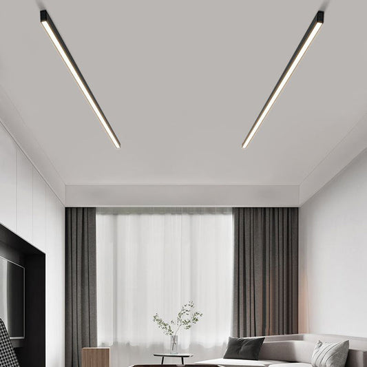 Dimmable LED Flush Mount Ceiling Light Fixture – Modern Black & White Design 4