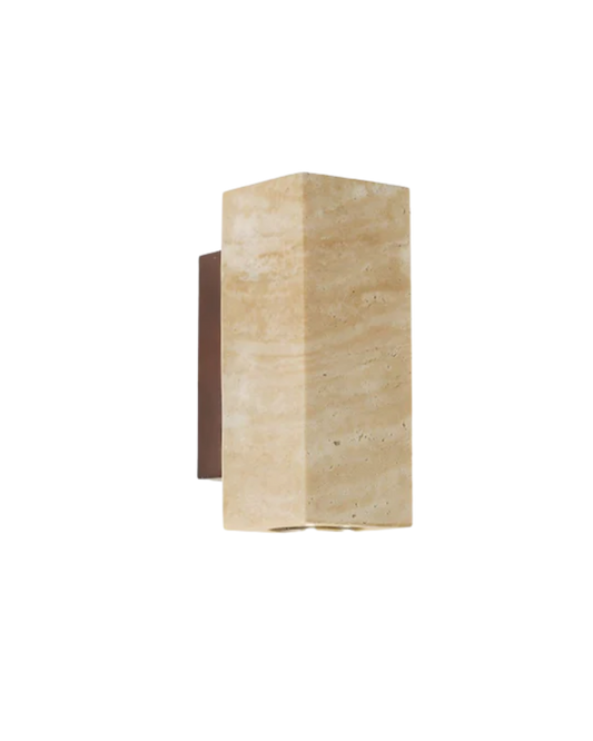 Eclat | Table Lamp – Natural Travertine Design for Warm Ambiance 0