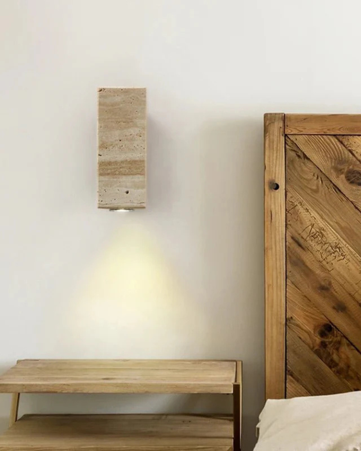 Eclat | Table Lamp – Natural Travertine Design for Warm Ambiance 4