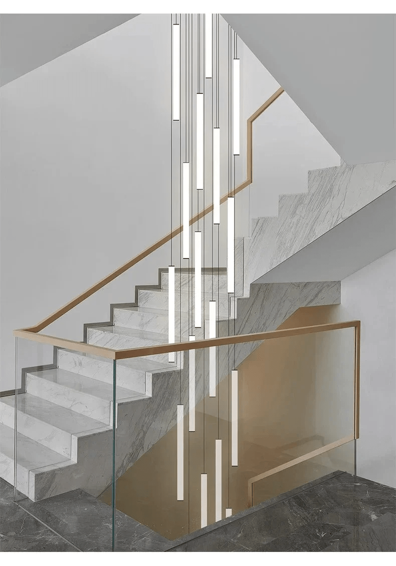 Elegant Art Deco Spiral Pendant Light – Adjustable Height for Staircases and Entryways 2