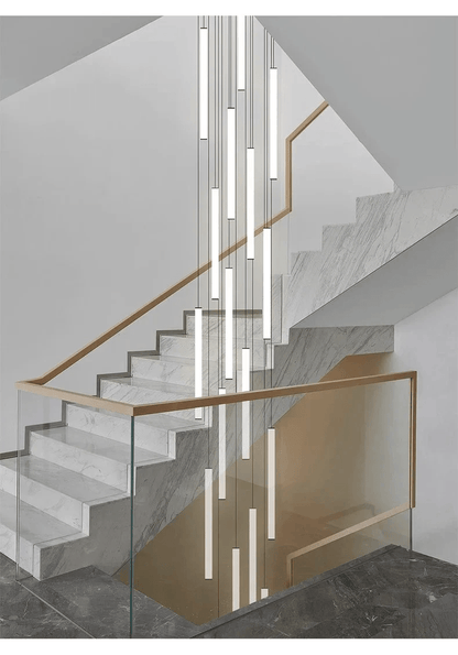 Elegant Art Deco Spiral Pendant Light – Adjustable Height for Staircases and Entryways 2