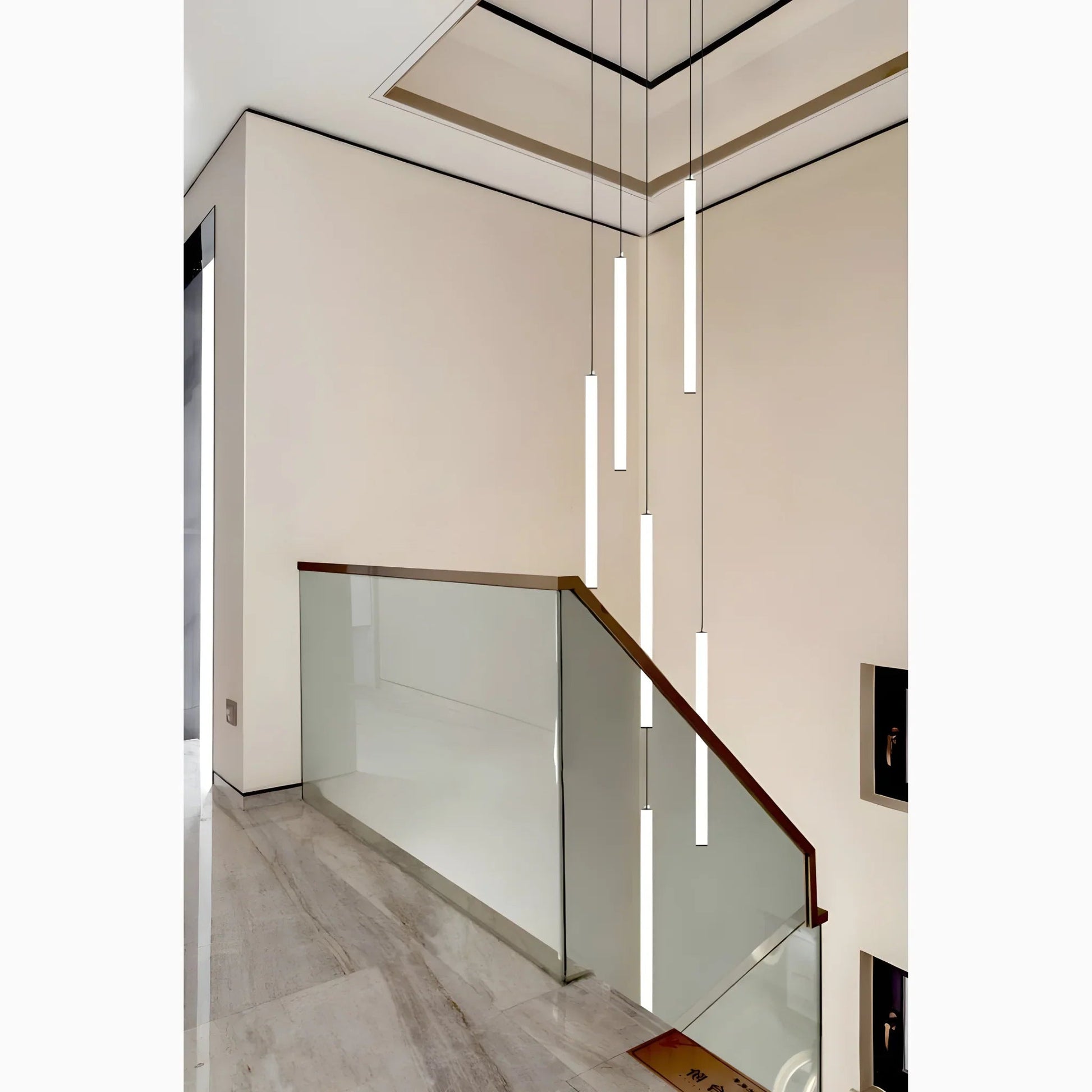 Elegant Art Deco Spiral Pendant Light – Adjustable Height for Staircases and Entryways 9