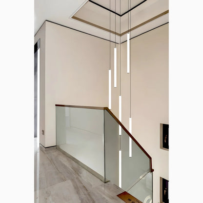 Elegant Art Deco Spiral Pendant Light – Adjustable Height for Staircases and Entryways 9