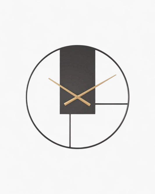 Equilibrio | Modern Wall Clock – Minimalist Design with Gold Accents 0
