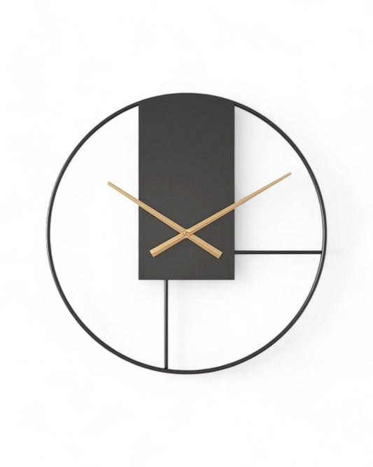 Equilibrio | Modern Wall Clock – Minimalist Design with Gold Accents 1