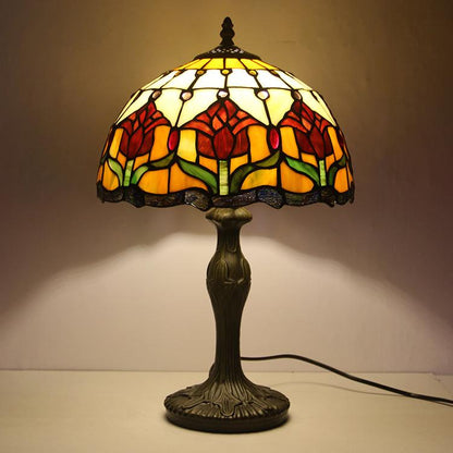 European Tiffany-Style Stained Glass Table Lamp – 17.72 Bedroom or Living Room Decor 2