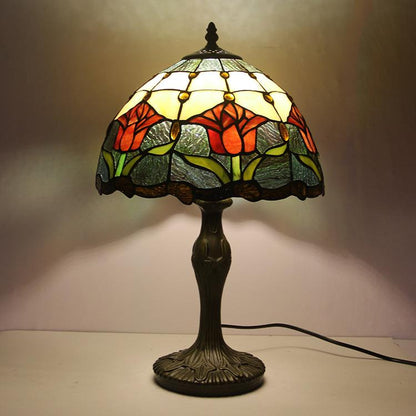 European Tiffany-Style Stained Glass Table Lamp – 17.72 Bedroom or Living Room Decor 9