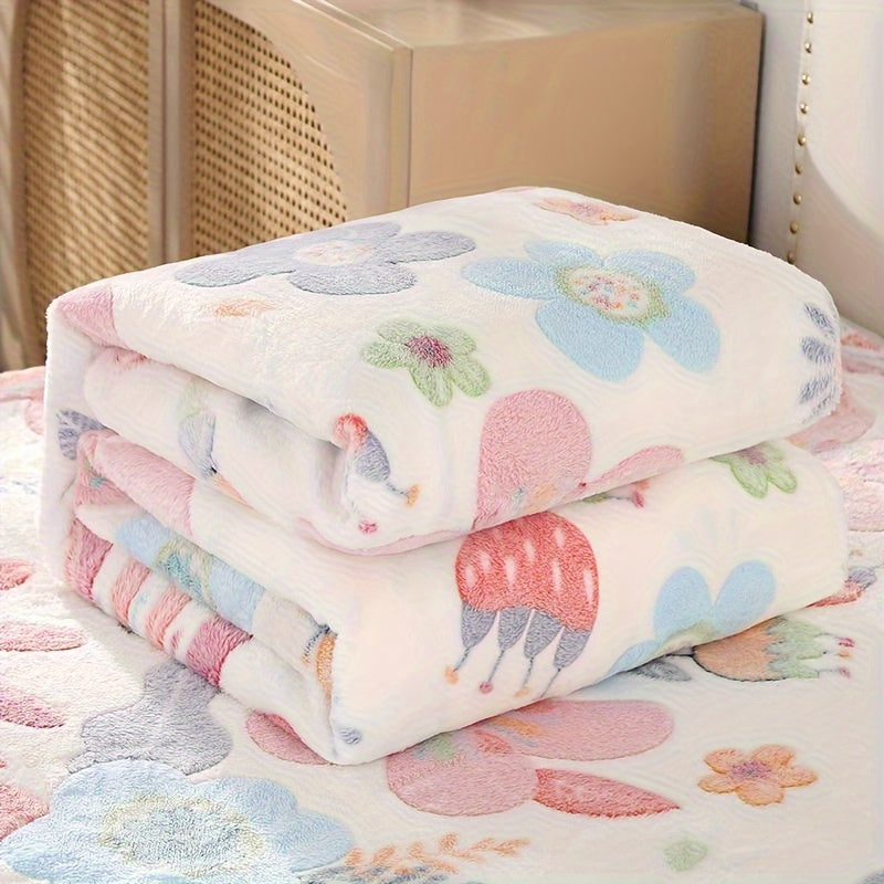 Fiora | Floral Flannel Blanket – Soft, Stain Resistant Design 2