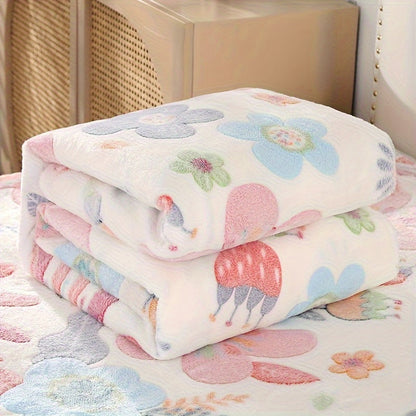 Fiora | Floral Flannel Blanket – Soft, Stain Resistant Design 2