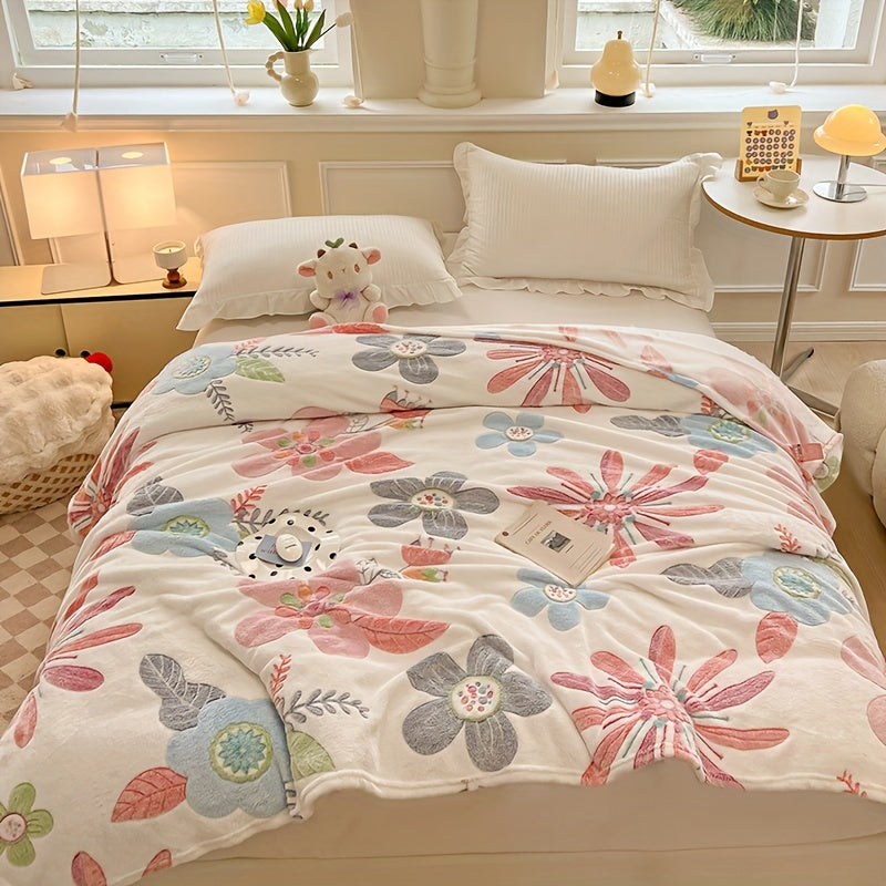 Fiora | Floral Flannel Blanket – Soft, Stain Resistant Design 4