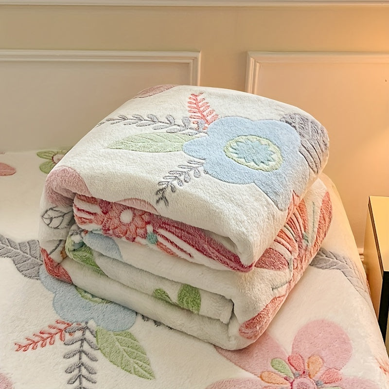 Fiora | Floral Flannel Blanket – Soft, Stain Resistant Design 5