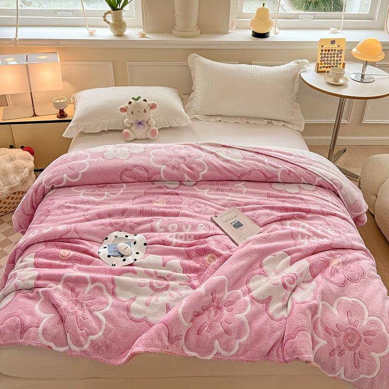 Fiora | Floral Flannel Blanket – Soft, Stain Resistant Design 6