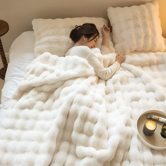 Fluffo | Fleece Throw Blanket – Ultra Soft Checkered Design 0