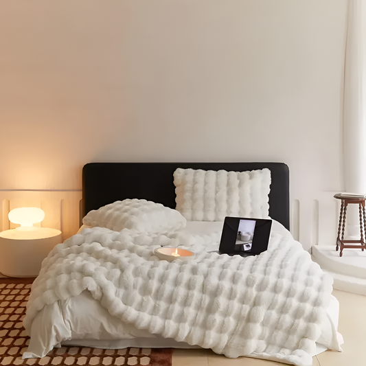 Fluffo | Fleece Throw Blanket – Ultra Soft Checkered Design 1