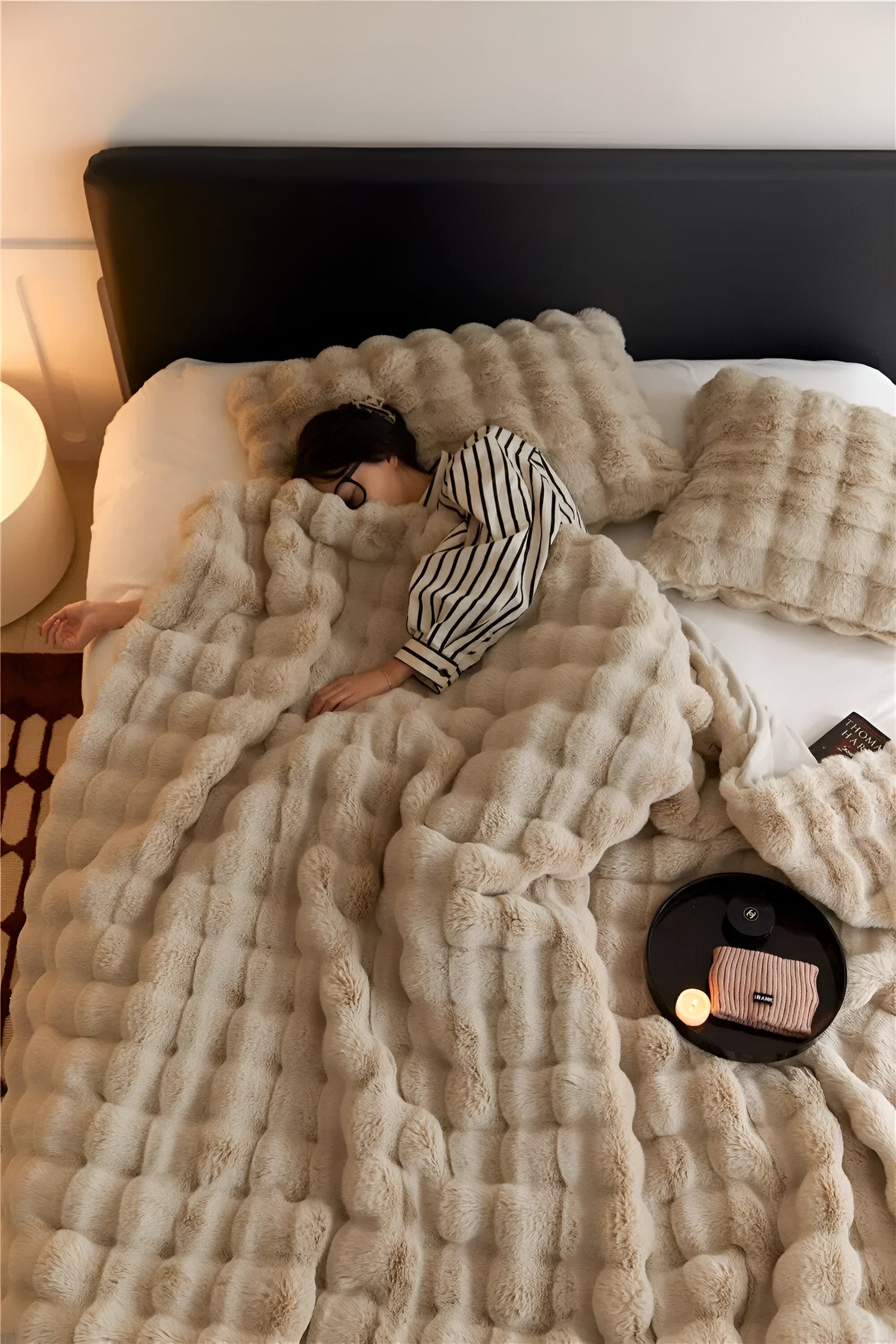 Fluffo | Fleece Throw Blanket – Ultra Soft Checkered Design 5