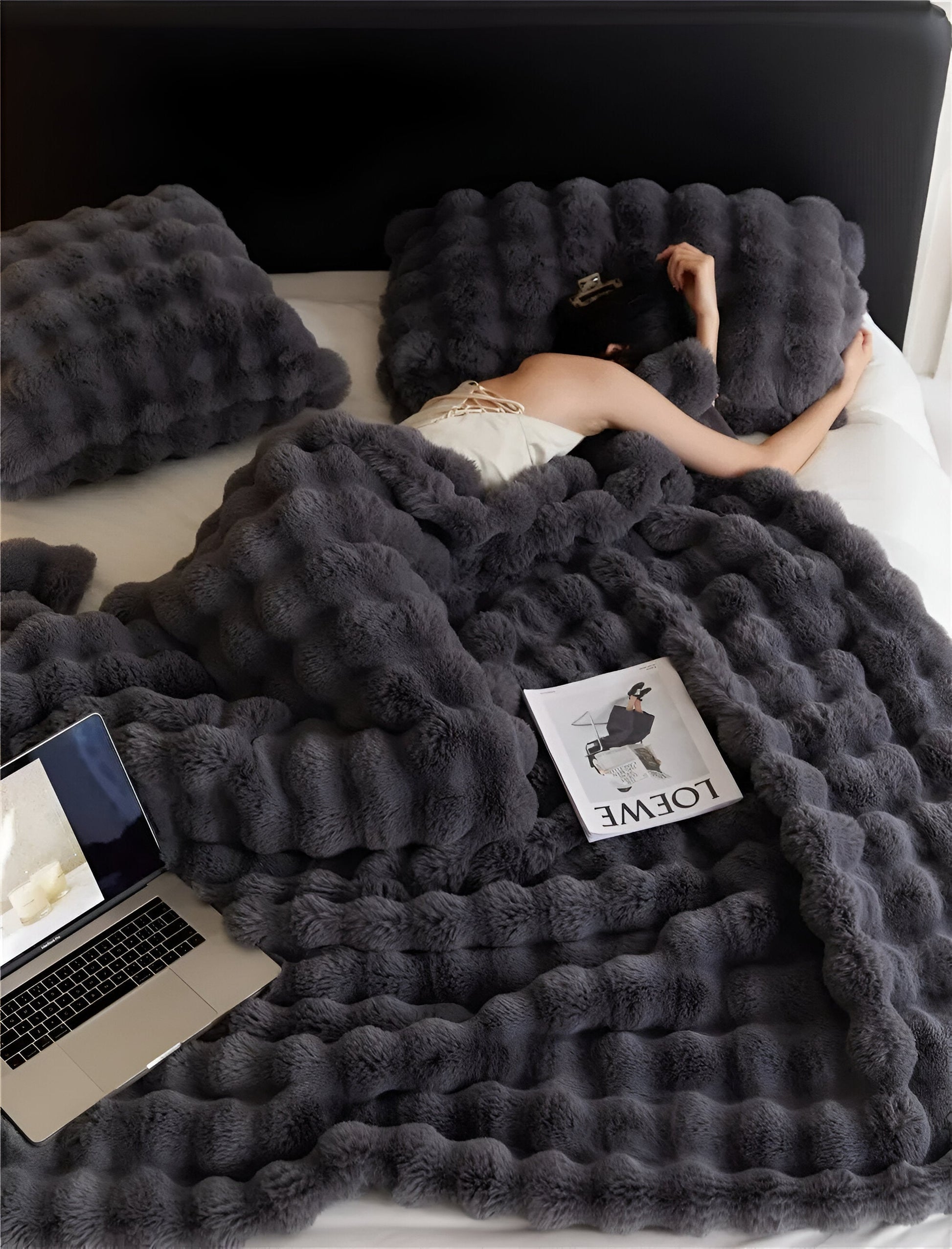 Fluffo | Fleece Throw Blanket – Ultra Soft Checkered Design 6