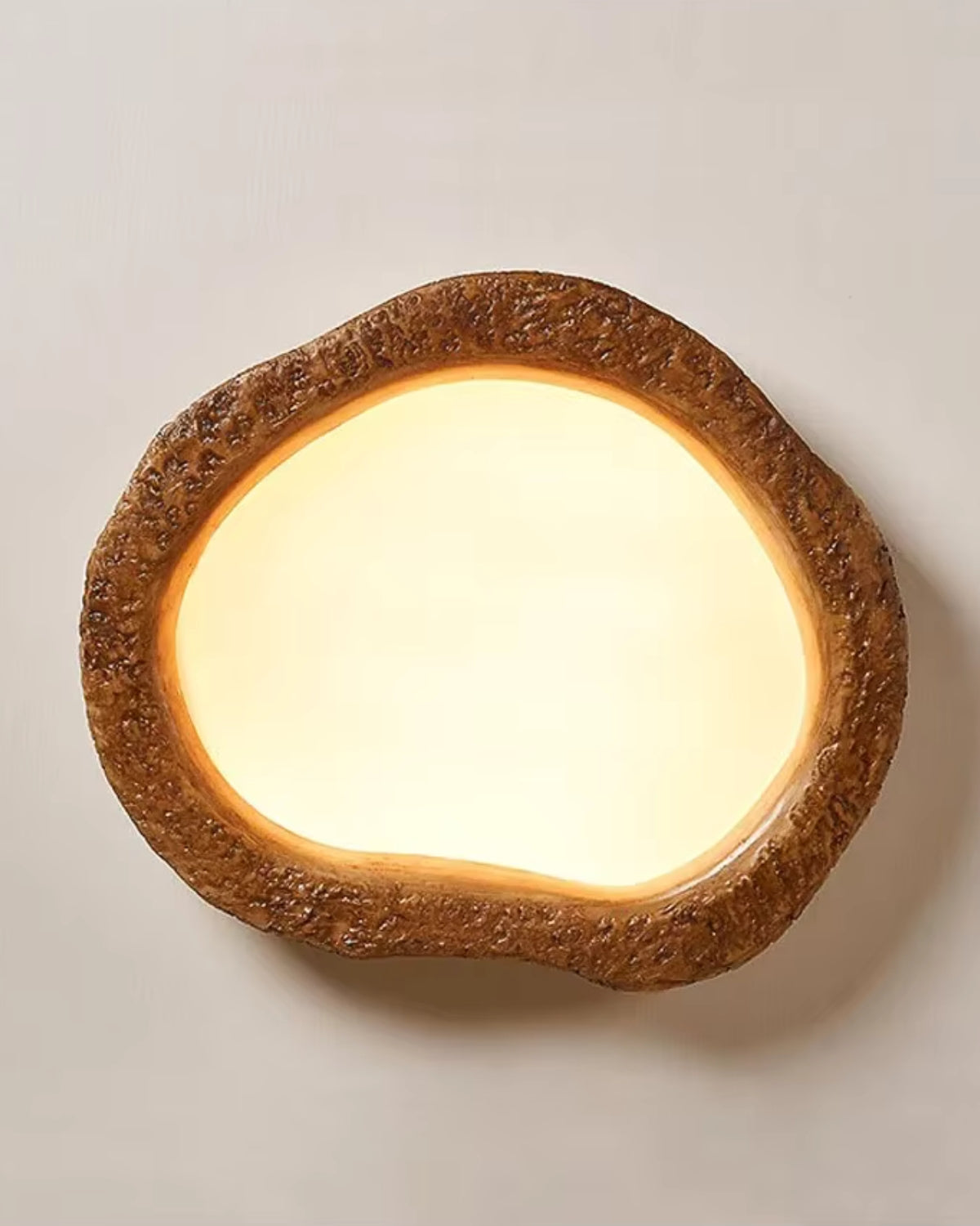 Halora | Flush Mount Ceiling Light – Rustic Wood LED Fixture 8