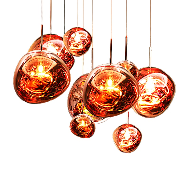 Sculptural Pendant Ceiling Light with Artistic Glass Design for Modern Dining/ Living Rooms 5