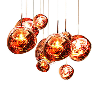 Sculptural Pendant Ceiling Light with Artistic Glass Design for Modern Dining/ Living Rooms 5