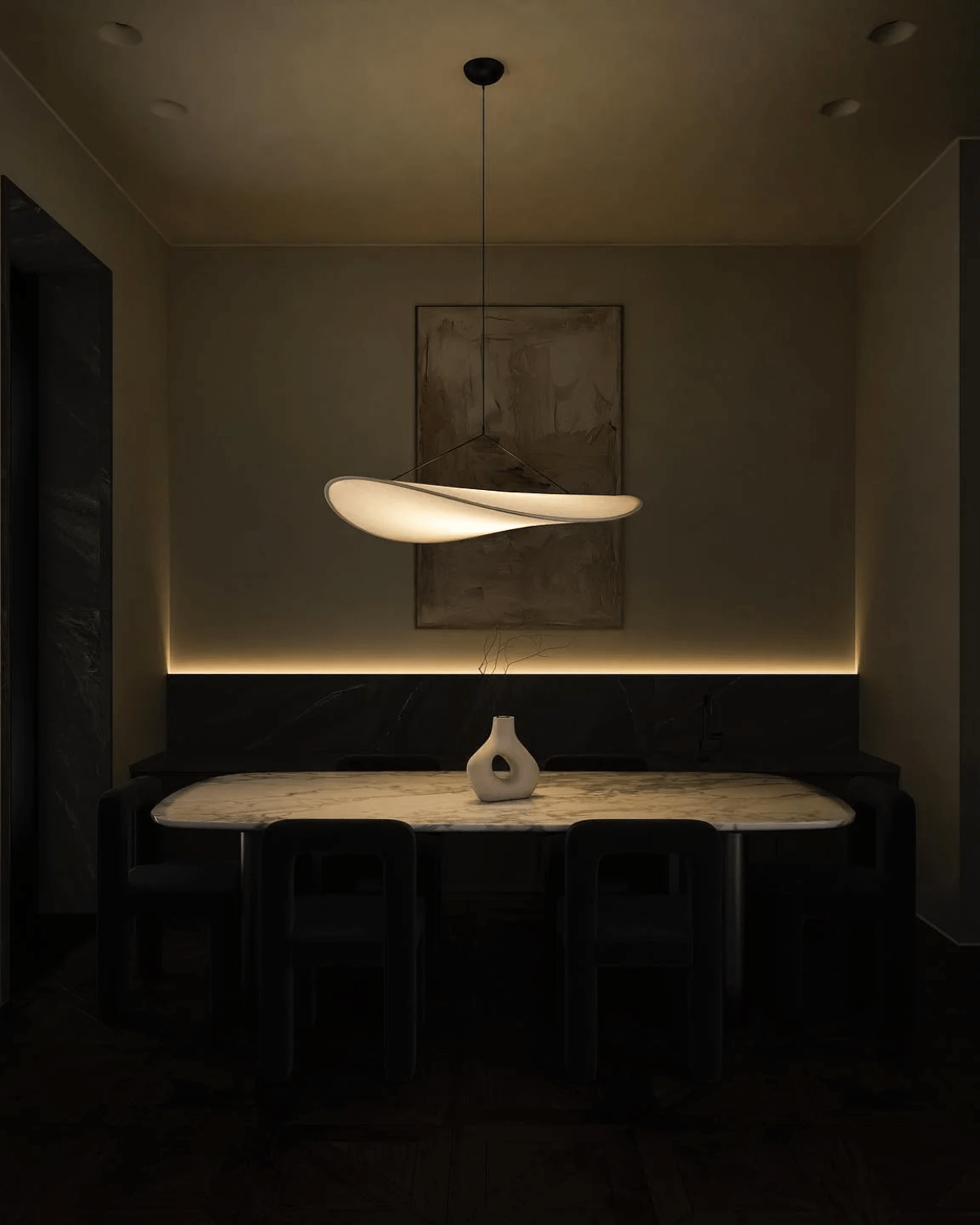 Japandi-Inspired Pendant Light for Kitchen Island – Dimmable Warm Ambient Hanging Light 6