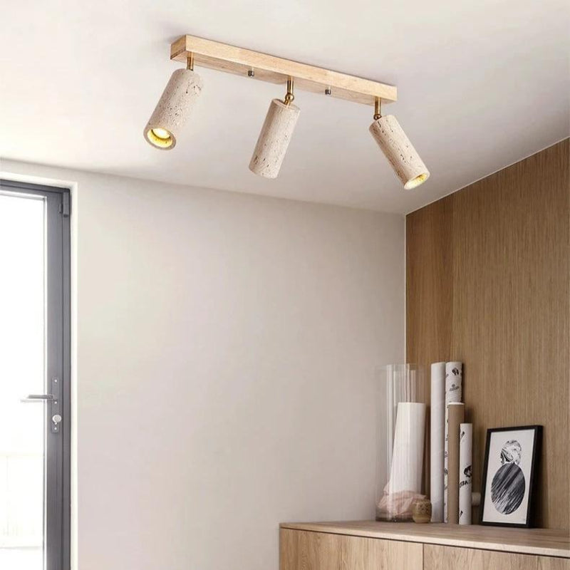 Klossia | LED Ceiling Light Fixture – Adjustable Natural Stone Design for Modern Spaces 0