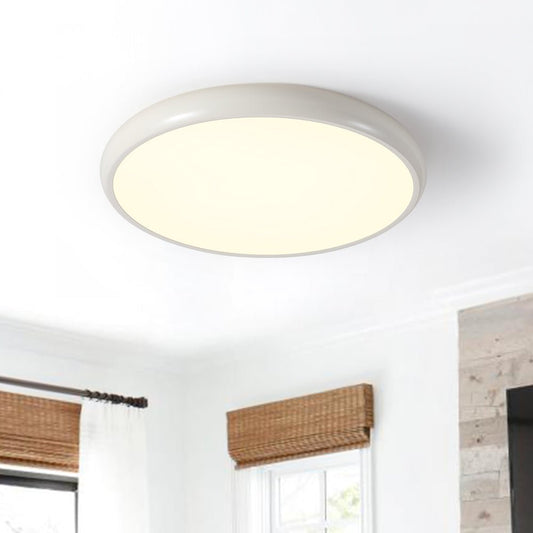 LED Flush Mount Ceiling Light Fixture with Wood Grain Finish – 40 cm Minimalist Design 6