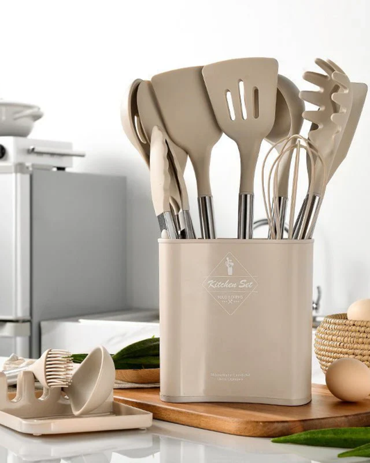 Lattea | Silicone Kitchen Utensil Set – 13 Essential Tools 1