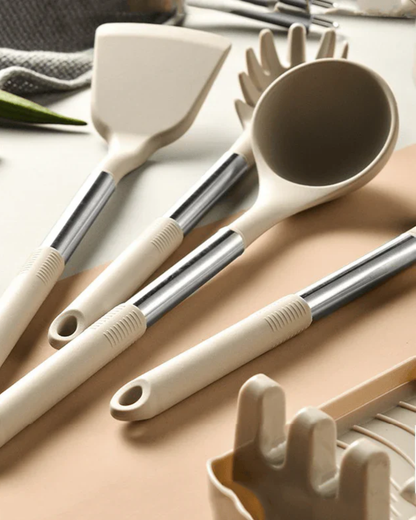 Lattea | Silicone Kitchen Utensil Set – 13 Essential Tools 2