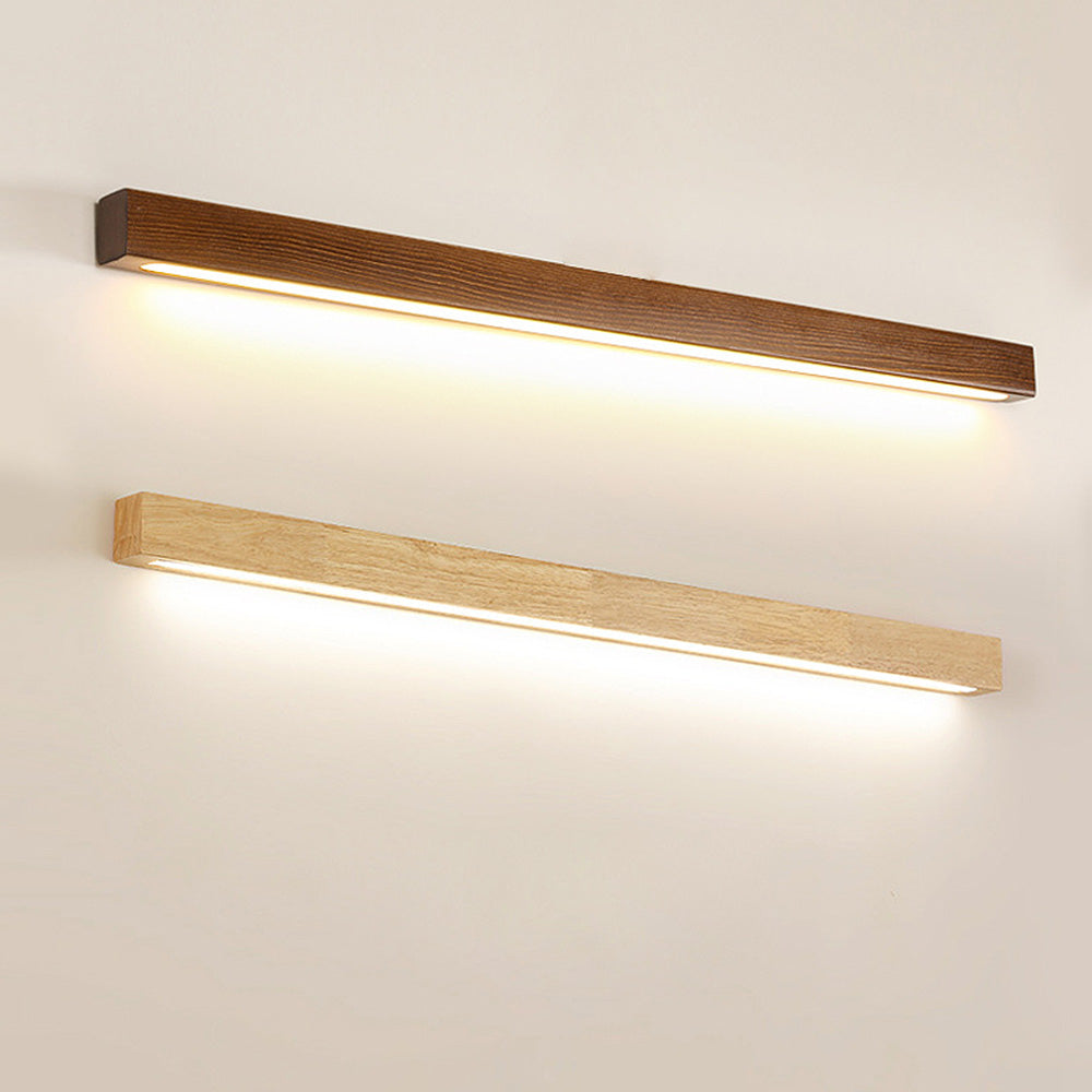 LumaGlow | Bathroom Wall Light – Modern Wood Design with LED Ambiance 0