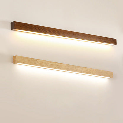 LumaGlow | Bathroom Wall Light – Modern Wood Design with LED Ambiance 0