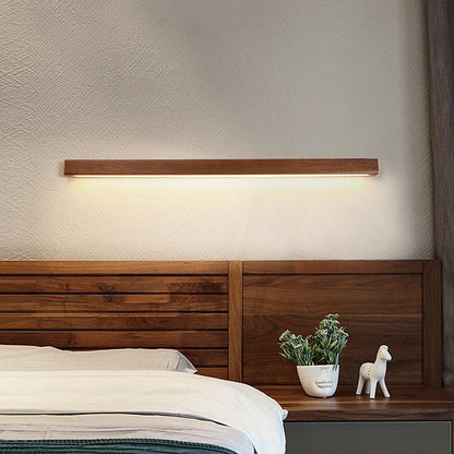 LumaGlow | Bathroom Wall Light – Modern Wood Design with LED Ambiance 1