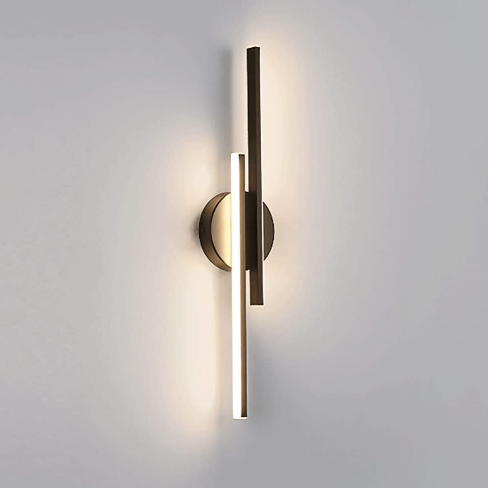 LumaGlow | Wall Sconce – Modern Black & Gold LED Accent Lighting for Bathroom 0