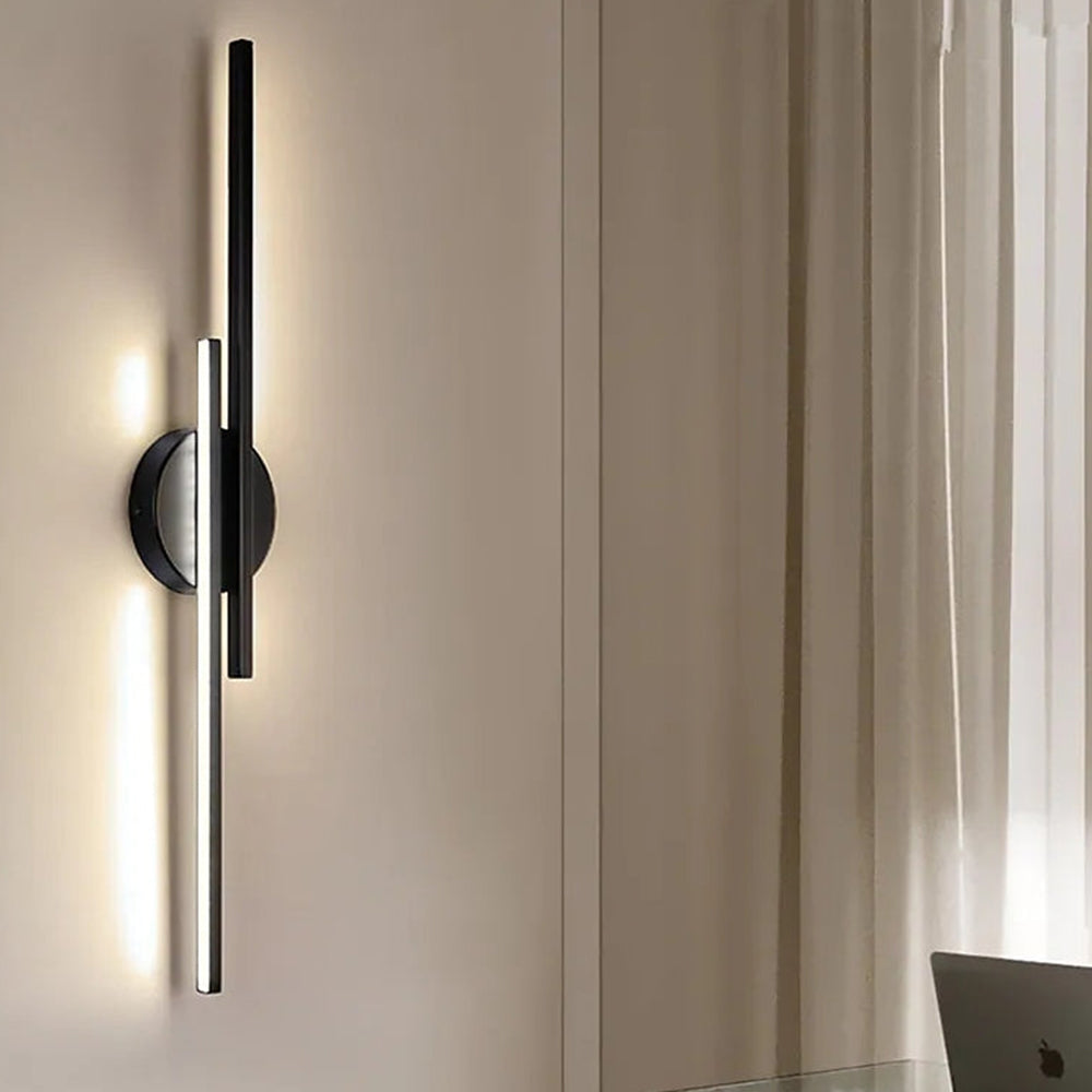 LumaGlow | Wall Sconce – Modern Black & Gold LED Accent Lighting for Bathroom 2