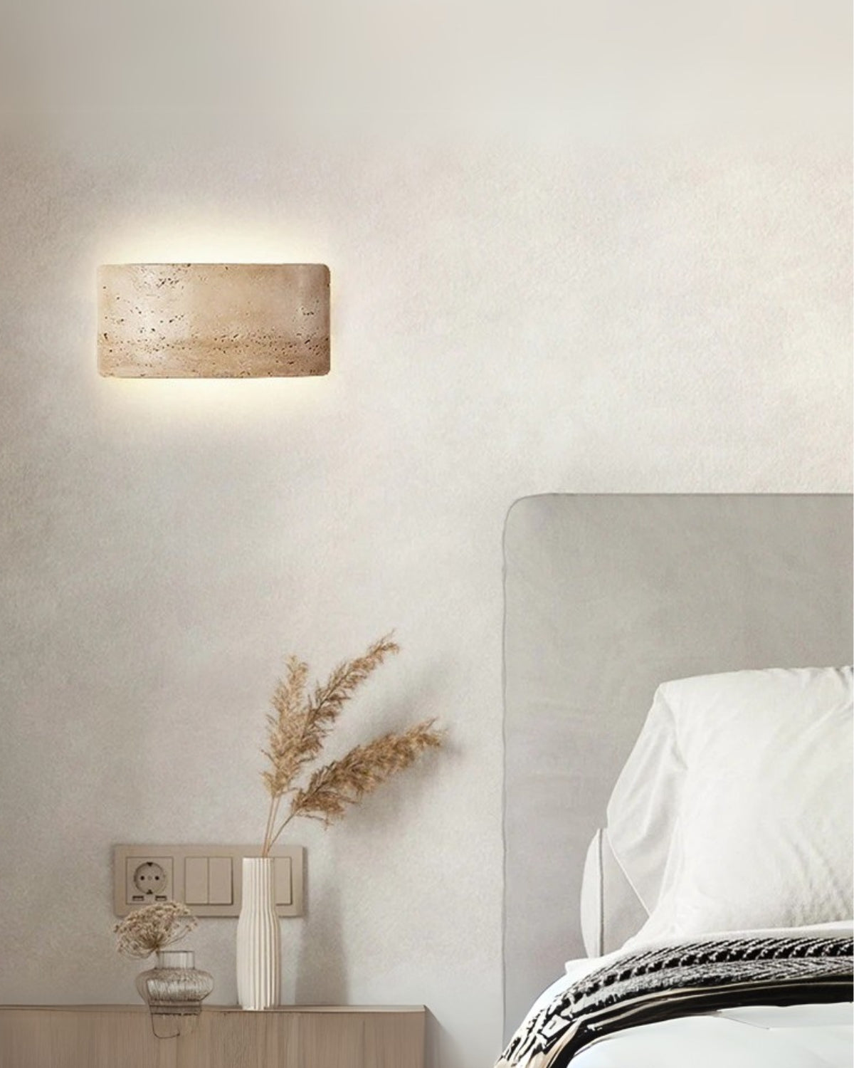 Lumiere | Outdoor Wall Light – Waterproof Travertine Design 3