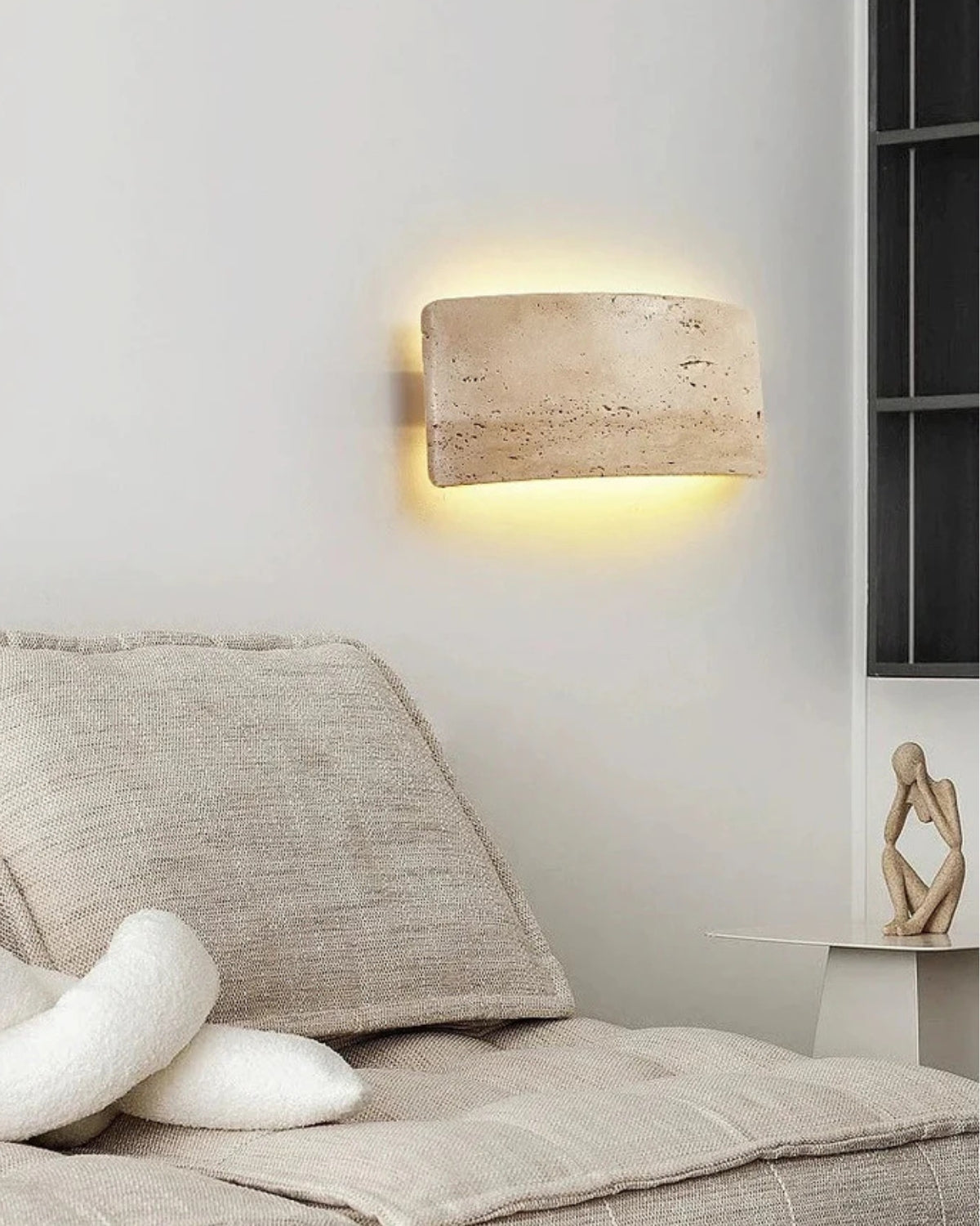 Lumiere | Outdoor Wall Light – Waterproof Travertine Design 6