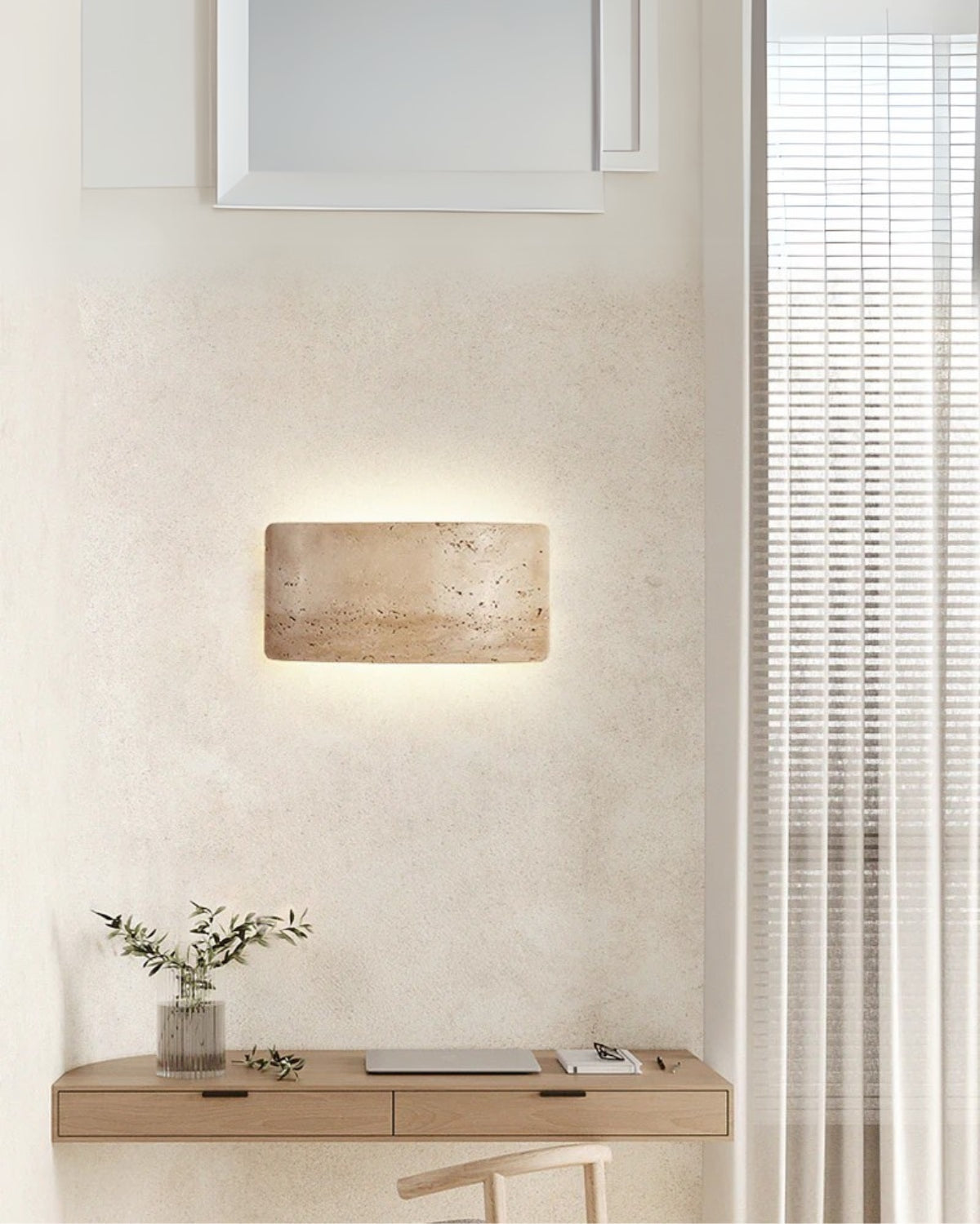 Lumiere | Outdoor Wall Light – Waterproof Travertine Design 7