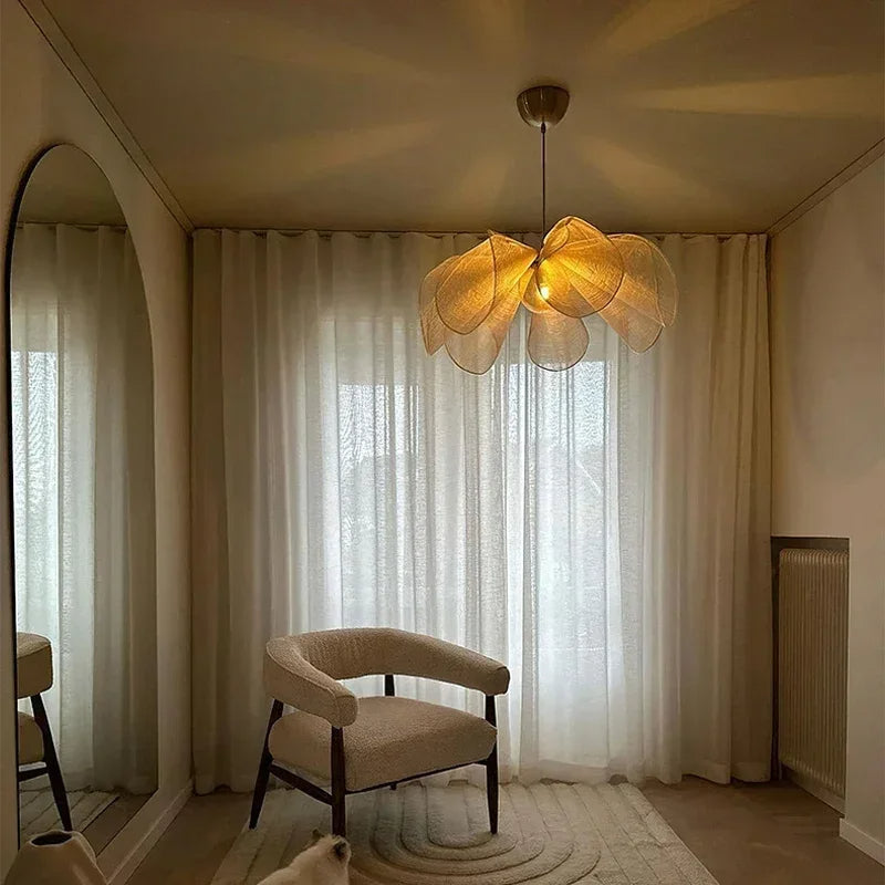 Luminara | Kitchen Pendant Lighting – Vintage Fabric Shade for Cozy Ambiance 3