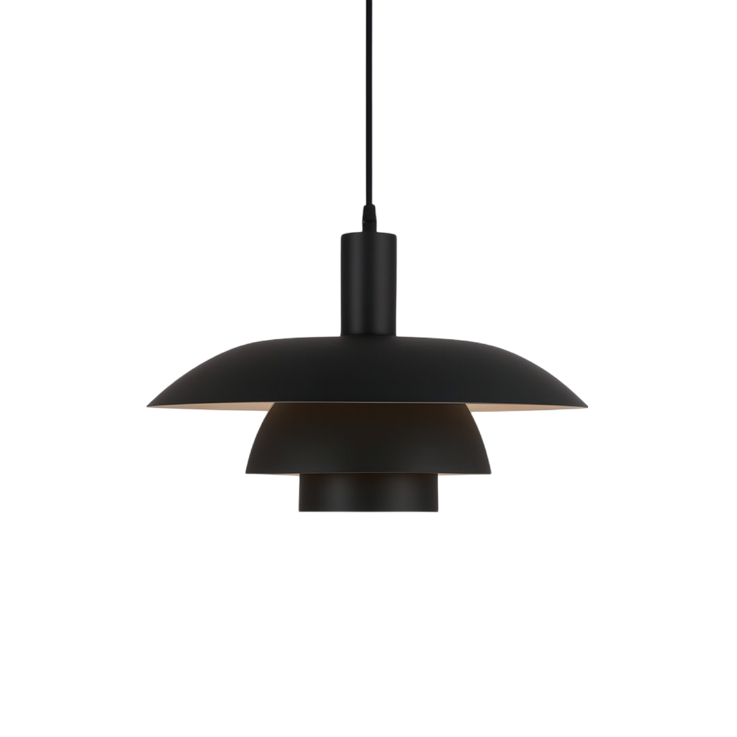 Lunara | Black Pendant Light – Modern Kitchen Pendant Lighting with LED Illumination 0