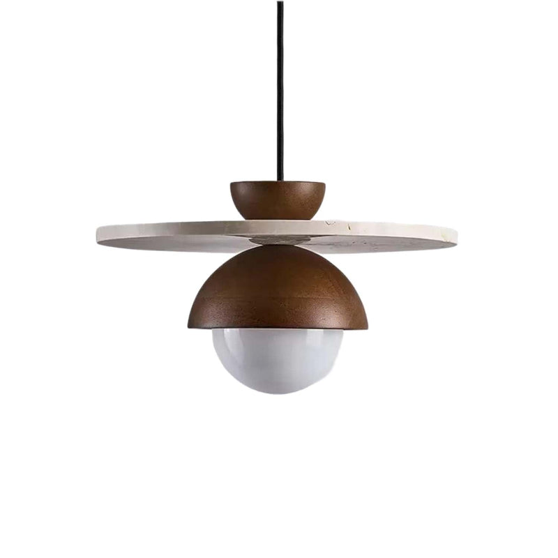 Lunara | Pendant Light – Elegant Walnut Wood Design for Kitchen Pendant Lighting 1