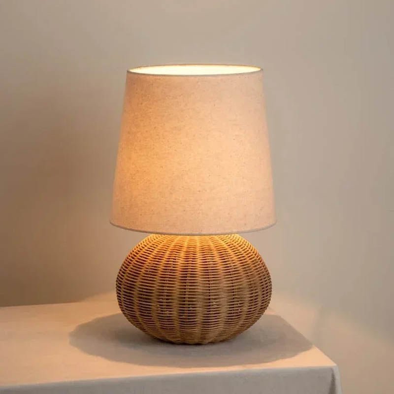 Lunara | Rattan Table Lamp – Handcrafted Natural Design for Home Decor 2