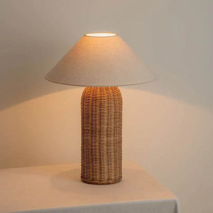Lunara | Rattan Table Lamp – Handcrafted Natural Design for Home Decor 3