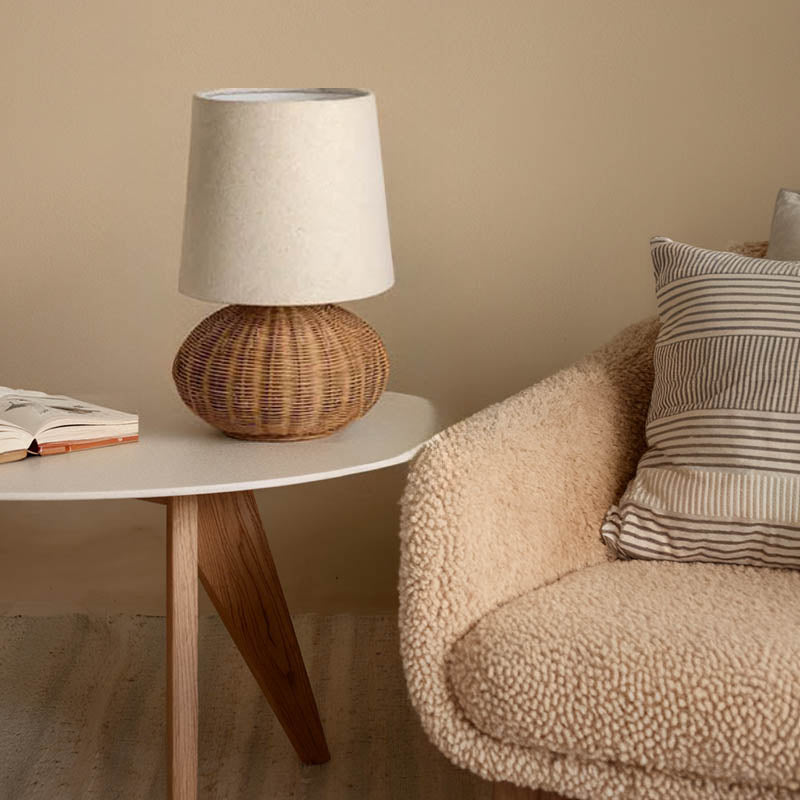 Lunara | Rattan Table Lamp – Handcrafted Natural Design for Home Decor 6