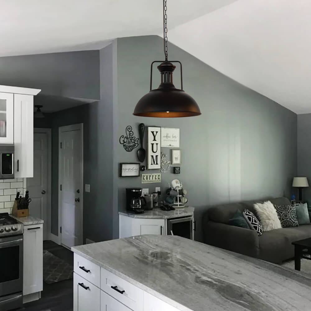 Lunaro | Black Pendant Light – Adjustable Chain Design for Kitchen 1