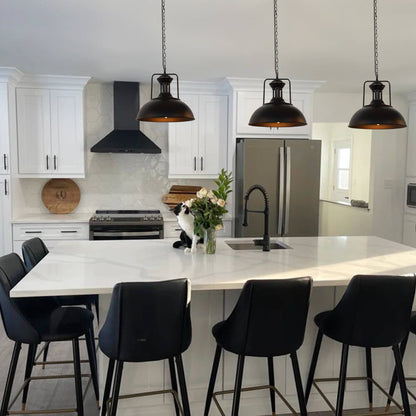 Lunaro | Black Pendant Light – Adjustable Chain Design for Kitchen 2