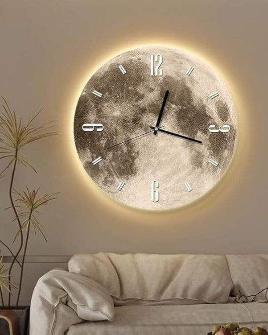 Lunaro | Modern Wall Clock – Celestial Moon Design 1