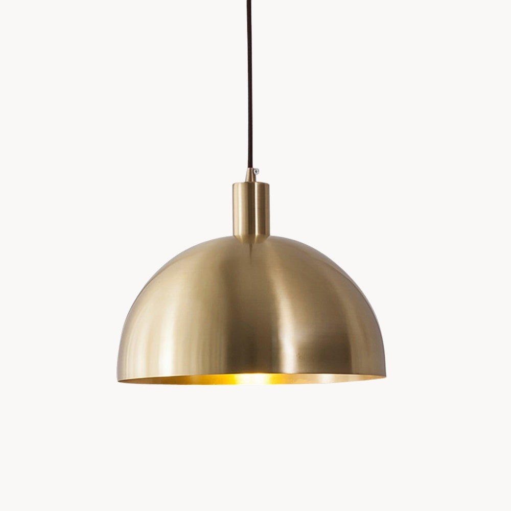Mid Century Modern Pendant Light – Adjustable Brass Hanging Lamp for Kitchen Island 0