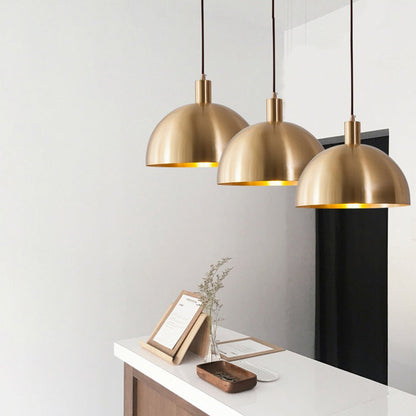 Mid Century Modern Pendant Light – Adjustable Brass Hanging Lamp for Kitchen Island 4