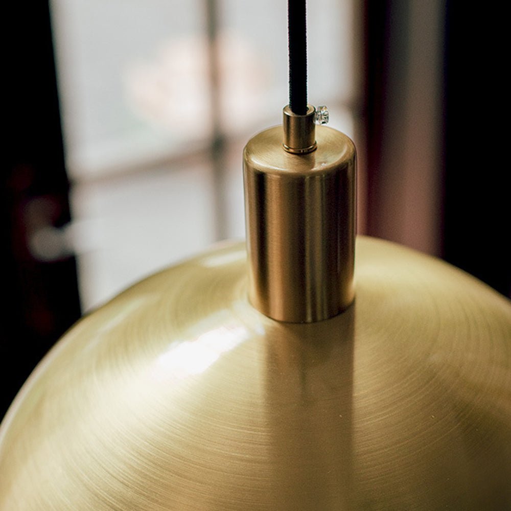 Mid Century Modern Pendant Light – Adjustable Brass Hanging Lamp for Kitchen Island 8