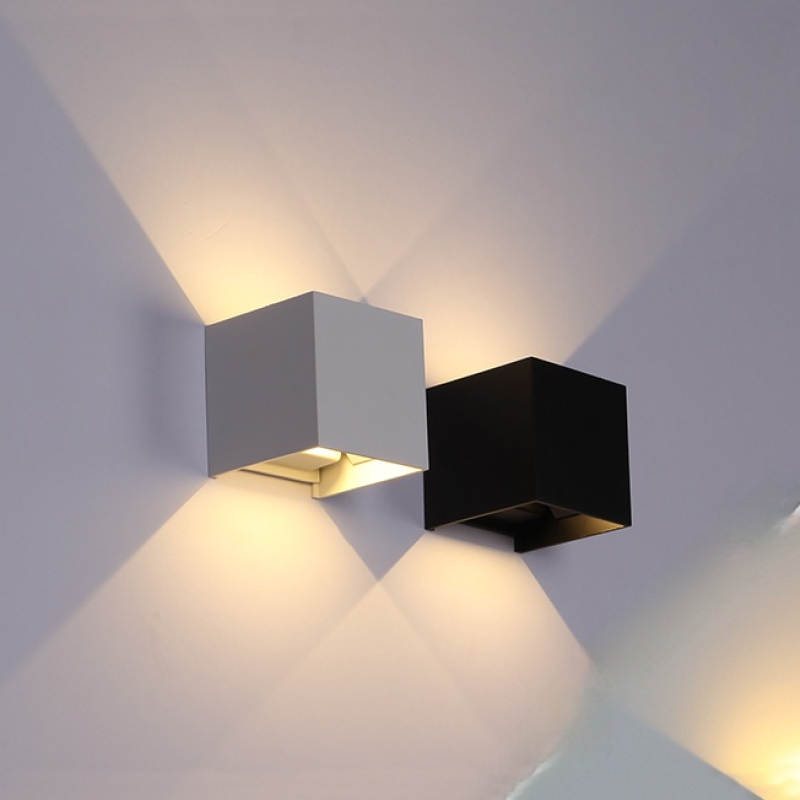 Modern Adjustable Square LED Wall Lamp - Indoor/Outdoor Wall Lights, IP65 Waterproof 1