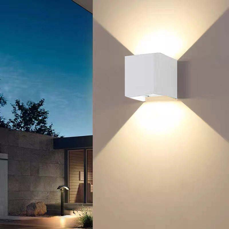 Modern Adjustable Square LED Wall Lamp - Indoor/Outdoor Wall Lights, IP65 Waterproof 7